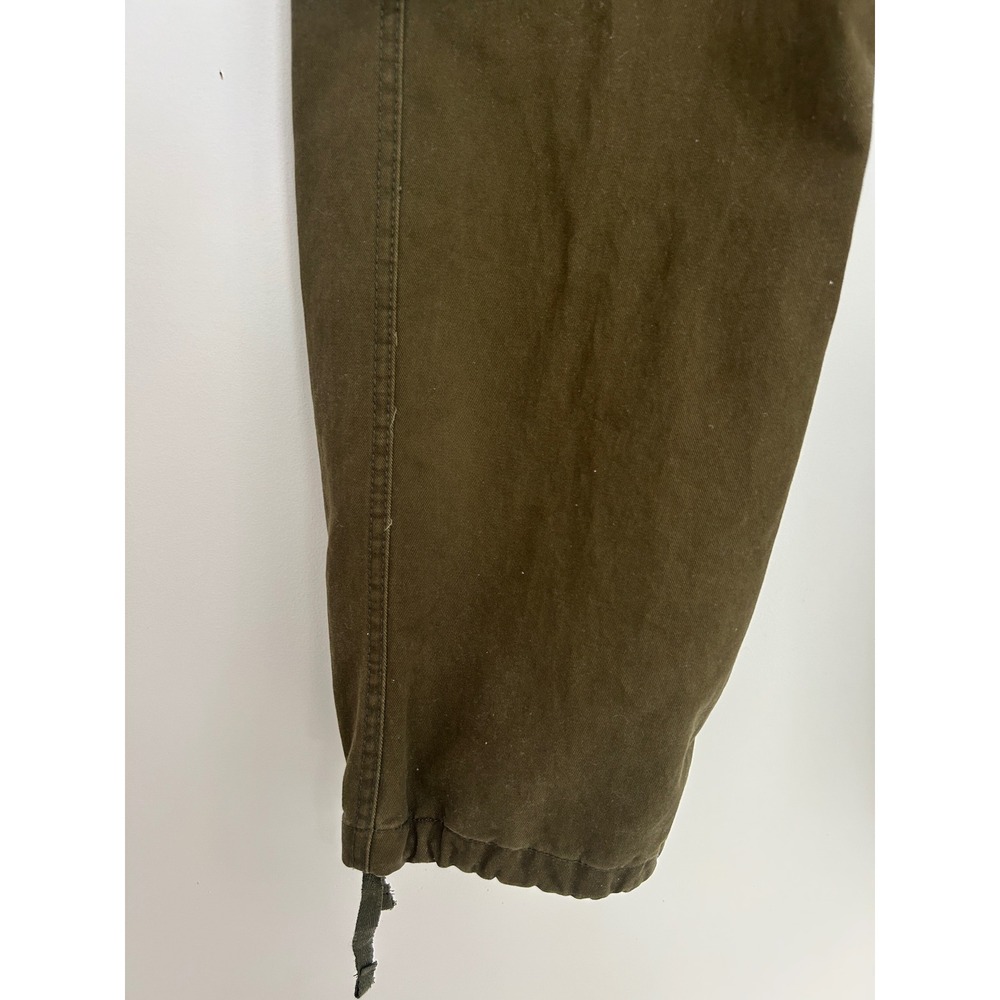 Olive Green Cargo Pants Multi Pocket Utility Streetwear Gorpcore Trousers Sx 34 - Picture 8 of 13